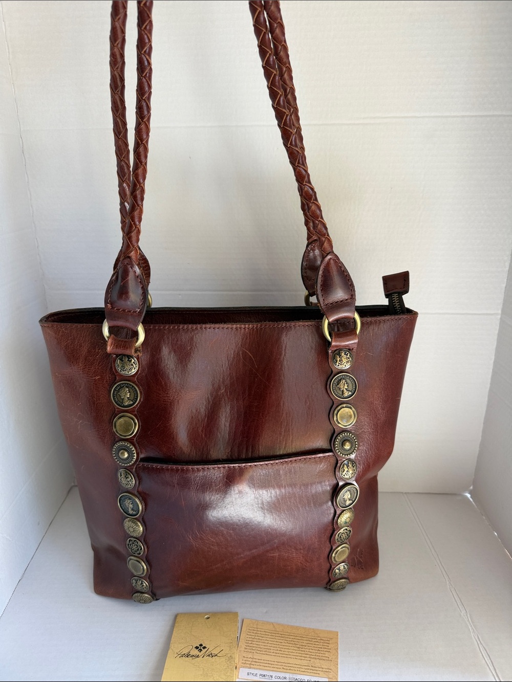 Patricia Nash Renaissance Coin Rena Tote - Tobacco Brown (Excellent Condition)